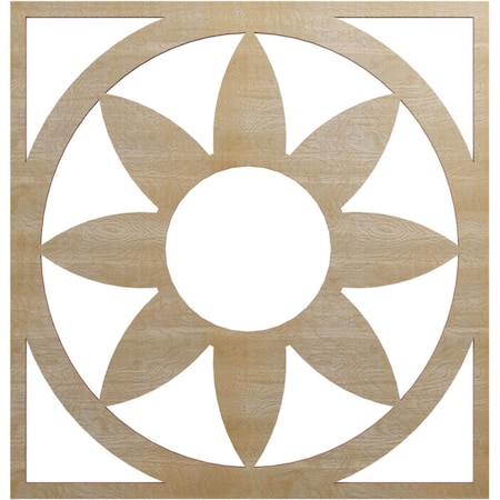 Ekena Millwork Blume Wood Fretwork Pierced Ceiling Medallion, Birch, 20"OD x 7"ID x 3/8"T CMWP20X20X0375BLBI